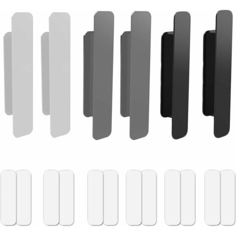 Poignées de Meuble Autocollantes Poignée de Cuisine Autocollante Poignée Autocollante Porte Coulissante Poignée Adhésive pour Porte Coulissante pour Portes et Fenêtres Armoires Tiroirs 6pcs (1/5)