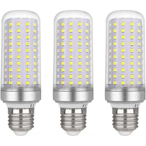 E27 LED Corn Bulb 30W, AC175-265V, Cool White 6000K, 2500lm, Non-Dimmable, Equivalent to 300W Halogen Bulb, LED Corn Bulb for Chandeliers, Ceiling Lights, Table Lamps and Floor Lamps, 3 Pack