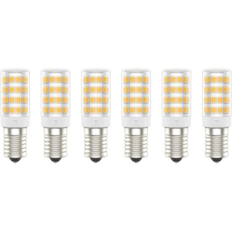 E14 LED Bulb, 5W (50W equivalent), Warm White (3000K), AC220-240V, Flicker-Free, Non-Dimmable, 300 Lumens, CRI80, 6-Pack - (Warm White, 5W) [Energy Class A+]