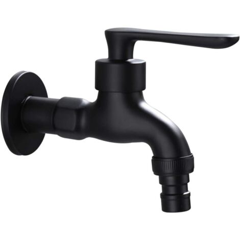 Retro Outdoor Cold Water Garden Faucet with Single Lever Interface (1/2" Inlet & Outlet) 1 Adapter (3/4")