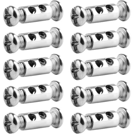 CCYKXA 10 pcs Cable Clips for 1-2mm Cables, Double Ended Steel Wire Clips for Quickly and Easily Fixing Your Cables, for Fixing Wire Ropes and Clotheslines (1/5)