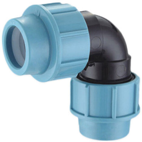 90 degree elbow for PE pipe. Internal thread. For indoor and outdoor use in water supply and irrigation systems. Maximum pressure 16 bar, 25 mm