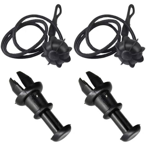 CCYKXA 2 Pcs Universal Car Holding Cords, Fixing Strap for Shelves/Luggage Box/Rear Beach with Ball Tightening System (1/5)