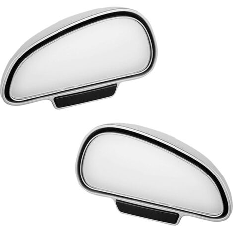2pcs Blind Spot Mirror for Rearview Mirror, Wide Angle Car Blind Spot Mirror, 360 Degree Car Auxiliary Mirror for Car Truck SUV RV Van (Silver)