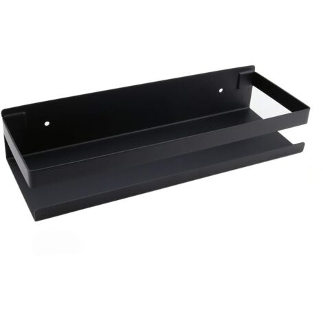 Bathroom Wall Shelf Bathroom Accessories 20-40cm Black Modern Bathroom Shelf for Kitchen Shower Shampoo 30cm (1/5)