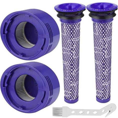 Filter for Dyson V8/V7, Washable Replacement Filters for Dyson and Animal Vacuum Cleaner, With 2 HEPA Post-Filters, 2 Pre-Filters, 1 Cleaning Tool (1/5)
