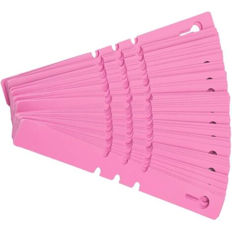 100 PCS Plastic Plant Tree Hanging Tags Around The Nursery Garden Labels Markers Waterproof Garden Labels Nursery Tags(pink) (1/5)