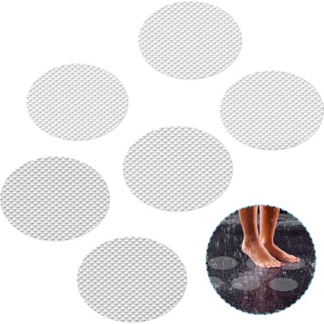 20 Pieces Non Slip Stickers, 10cm Diameter Round Non Slip Stickers for Bathtub and Shower. Transparent Bath Mat, Non Slip (1/5)