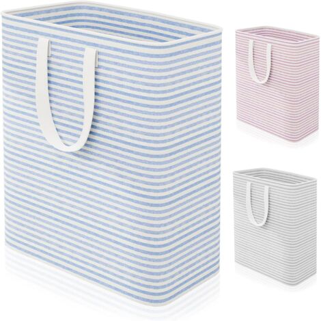 Tinor – Large foldable laundry basket 100L – Freestanding waterproof hamper – Reinforced handles for easy carrying – Collapsible design for space saving (1/5)