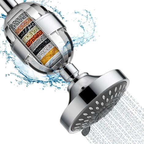 21-Stage Descaling Shower Filter, Shower Water Softener, Detachable Shower Head (with Filter Cartridge) (1/5)