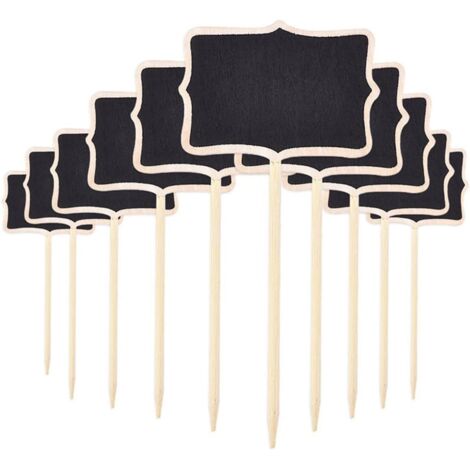 Wood Plant Label Outdoor Vegetable Garden Chalkboard Label Plant Marker Plant Tags for Seeds Plants Slate Labels for Flower Vegetable Seed Garden Nursery 25Pcs (1/5)