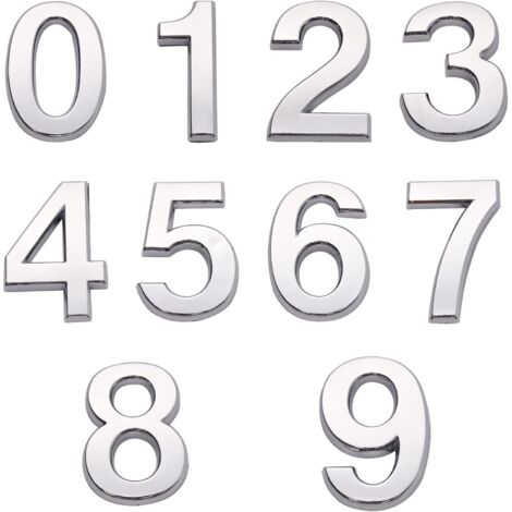 Self-adhesive house numbers for mailbox, door numbers 0-9, residence numbers, 7cm