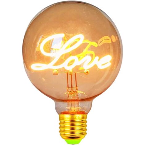 Tinor – G95 led bulb 4W dimmable 2000K – 240 lumens, equivalent to 25W incandescent – E27 Edison screw – Decorative filament bulb (1/5)