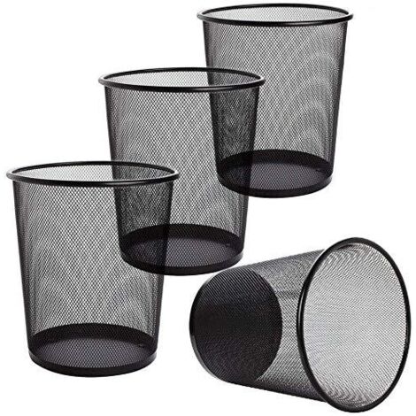 Set of 4 Circular Mesh Bins for Bathroom, Kitchen, Office, Dorms (1/5)