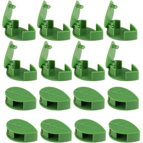 CCYKXA 50 Pieces Climbing Plant Clip, Wall Vine Support, Desk Cable Clip Self-Adhesive Support Leaf Clips for Plants Invisible Clip for Garden Wall Plants (1/5)
