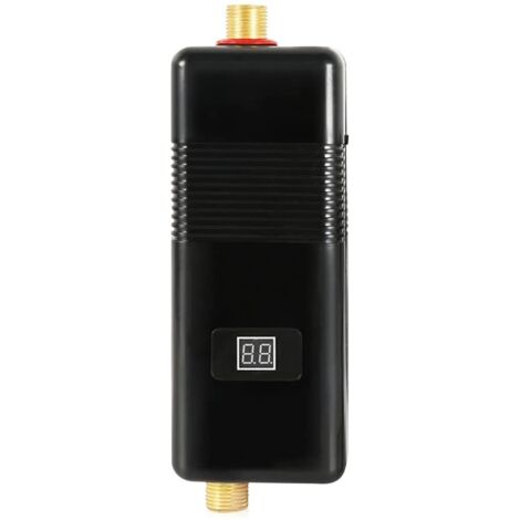 Chauffe-eau électrique instantané sans réservoir, 110 V 3000 W mural, pression 0,04-1,20 Pa, mini chauffe-eau avec affichage LED pour salle de bain, cuisine, toilettes, camping (1/5)