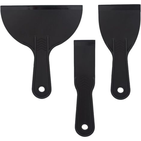CCYKXA 3 Pieces Plastic Spatulas, 1.5/3/6 Size Paint Spatula Plastic Scraper, Putty Knife Paint Scraper Tool for Removing Labels, Glue, Paint and Stickers (1/5)