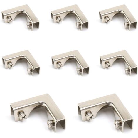 8 Pcs Glass Clamps,Corner Braces,Cold-Rolled Steel Glass Holders for Fixing or DIY Fish Tank,Glass Wind Guard,Glass Display Cabinet,Aquarium Fish Tank,Suitable for 8-12mm Thickness Glass or Panel