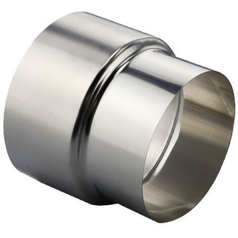 Stainless steel stove pipe reducer, pipe connector, chimney pipe adapter – Ø80 mm/Ø60 mm(1 piece)