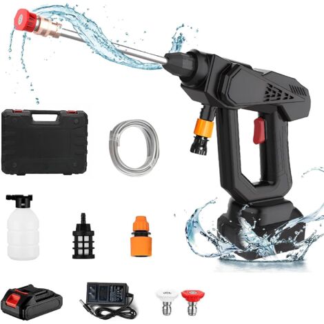 Cordless High Pressure Washer, Portable High Pressure Water Gun, 48V Cordless High Pressure Gun Spray Gun, Water Gun for Cleaning Terrace, Garden, Car (1/5)