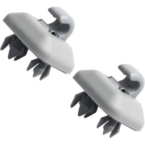 2Pcs MoreChioce Interior Sun Visor Clips 8U0857562A Plastic Sun Visor Hanger Hook Compatible with A1 A3 A4L A5 A6L A7 Q3 Q5 Q7 TT 8E0857563A Gray - RWAuto und Motorrad ›Car Parts› Interior ›Sun Visor (1/5)