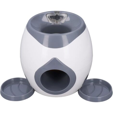 Automatic Dog Ball Launcher, Interactive Dog Tennis Ball Launcher with Food Reward,