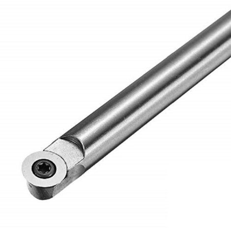 Wood Turning Tool with Carbide Insert Cutter Round Shank Woodworking Tool/Aluminum Alloy Handle - A