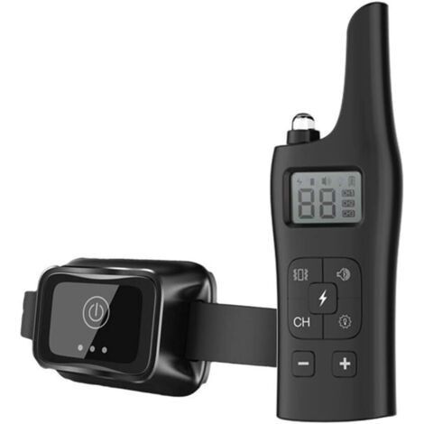 800M Remote Control Dog Training Collar, RGHS IP67 Waterproof Rechargeable Dog Bark Collar with Vibration and Sound, for Small/Medium/Large
