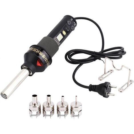 Heat Gun, 220V 450W Adjustable Electronic Heat Gun Soldering Station Desoldering Station with LCD Display - RWBricolage ›Hand & Power Tools› Power Tools ›Soldering & Desoldering Equipment› Heat Guns
