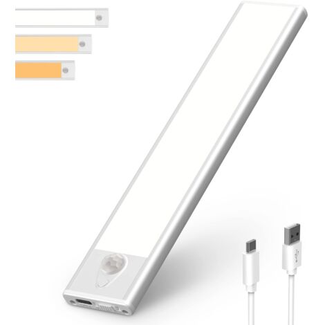 Closet Light - 31 LEDs Rechargeable Indoor Closet LED Lighting, Wireless, Magnetic, Dimmable Motion Sensor LED Lamp, LED Light for Wardrobe Closet Staircase Kitchen Hallway 4000K