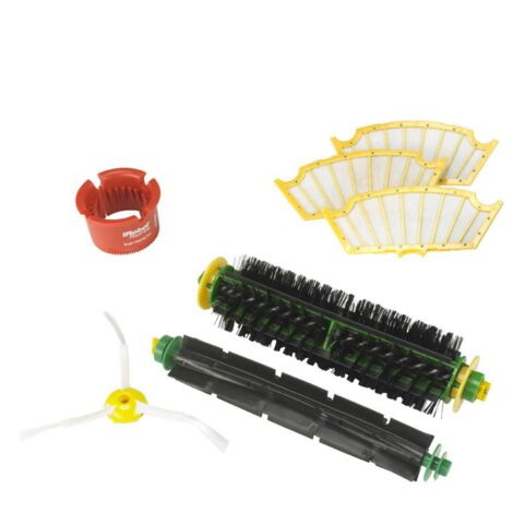 COMPLETE MEDIUM KIT WITH 6-BRANCH SIDE BRUSH FOR IROBOT ROOMBA 505 510 520 521 530 531 532 533 534 535 536 540 550 555 560