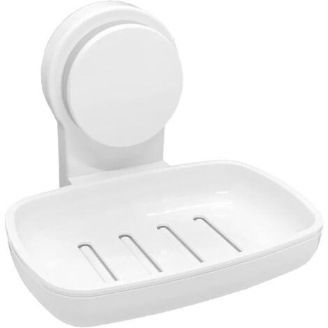 Adhesive Soap Holder for Bathroom Soap Dish for Shower Wall Mounted Soap Dishes No Drill Soap Holder - White
