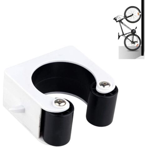 Bike Wall Mount, Bike Rack, Space Saving Wall Mount, Bike Rack Storage System, Indoor and Outdoor, for Road Bikes and Mountain Bikes (MTB, White 1pcs) (1/5)