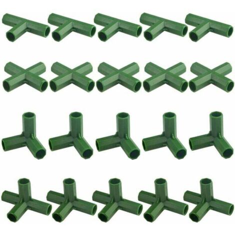 20pcs Heavy Duty Garden Frame Connectors for Greenhouses and Plants 11mm,