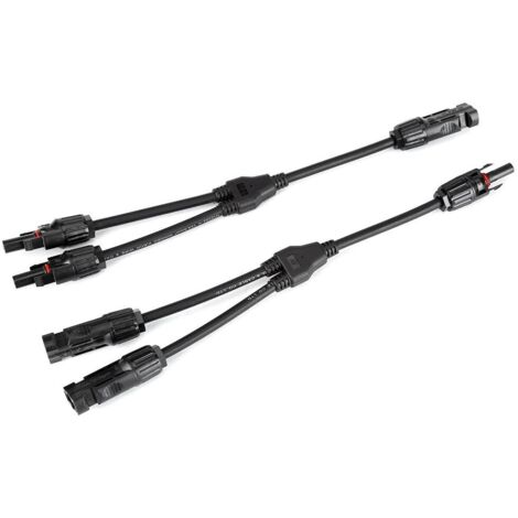 1 Pair Y Type Connectors Solar PV Cable Solar Panel Cable Male Female M/F/F & F/M/M Branch Connectors Y2-1 Y Shape Photovoltaic Connectors (1/5)