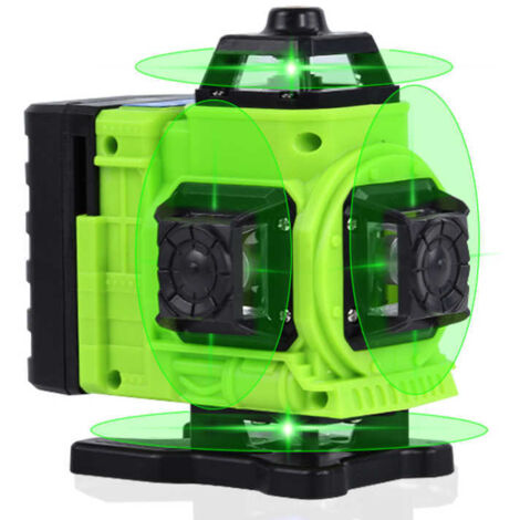 16 Lines Green Light Multi-function Laser Level, 3° Self-Leveling, Rechargeable Battery, Omnidirectional Leveling Tool, Floor Wall Sticker (1/5)