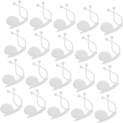CCYKXA 20 Pieces Self Adhesive Clip for Climbing Plants Wall Fixers Transparent Vine Supports Garden Accessories for Indoor and Outdoor Decoration (1/5)