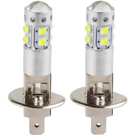 Fog Light Bulb, 50W 6000K (White Light) Ultra Bright LED Headlight Bulb for Car H1 LED Bulb H1 LED Bulb 24v H1 LED Bulb + LED H1 Fog Light Bulb (1/5)