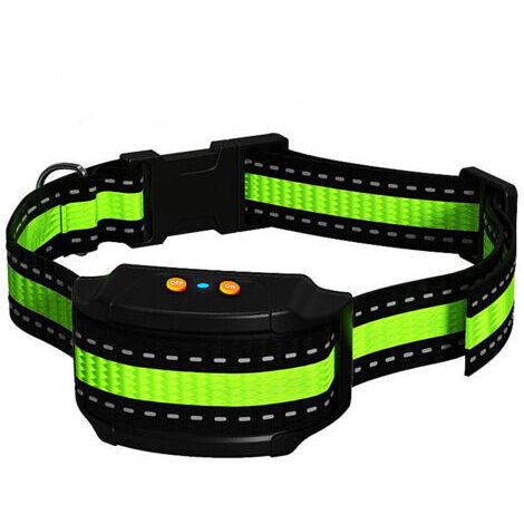 Collier anti-aboiements, version 2020, avec vibrations, sons et chocs électriques, collier de module de détection intelligent des aboiements pour grands, moyens et petits chiens