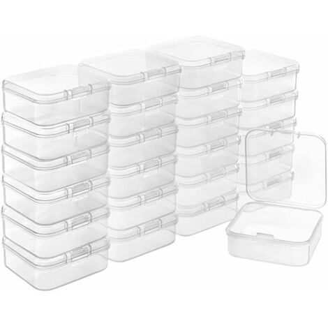 Petites Boites Rangement Plastique,Boîtes de rangement,10PCS Petits Objets Boite Rangement,Petites Boites Rangement,Boîte de Plastique Transparent,Boîte de Plastique,Boîte de Rangement Multifo (1/5)