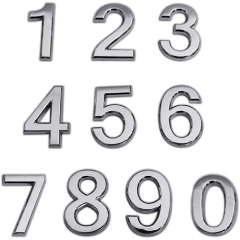 Mailbox number self-adhesive house number 0 to 9 address street number design self-adhesive front door number house number design for office bedroom apartments
