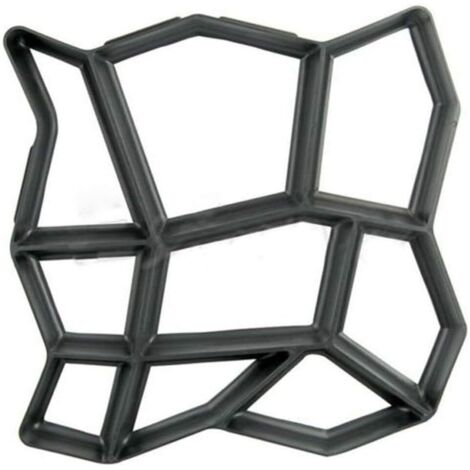 43x43cm Irregular Concrete Paver Mold for Path Maker, Plastic Paving Mold, Mold for Walkway, Driveway, Garden, Patio, Terrace, Pathmate Stone