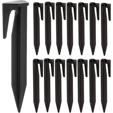 100 Pieces Robot Lawn Mower Wire Stakes, Heavy Duty Plastic Fixing Stakes (1/5)