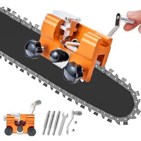 Chainsaw Chain Sharpener, Chainsaw Chain Sharpening Device, Easy to Use, Chainsaw Chain Sharpening Kit, for All Types of Chainsaws, Lumberjacks and Gardeners
