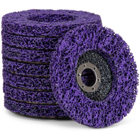 Set of 5 cleaning discs, for angle grinders, CSD, coarse, diameter: 125 mm, purple (1/3)