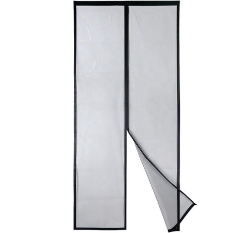 Magnetic Screen Door - Heavy Duty Mesh, Top to Bottom Magnetic Seal, Automatic Closing, Keep Fresh Air in (120x210 CM, Black) (1/5)