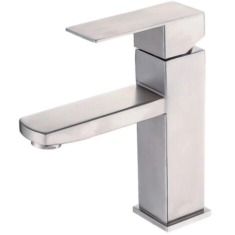 CCYKXA 304 Stainless Steel Faucet Bathroom Hot and Cold Water Faucet Bathroom Basin Faucet Under Sink Basin Faucet (1/5)