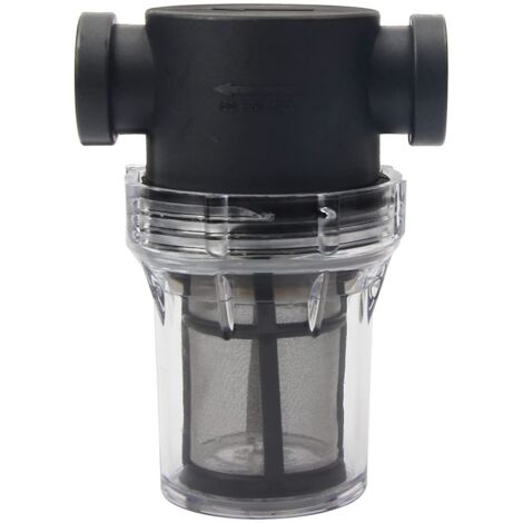 Pipeline Filter, 1/2" Water Pump Filter with 100 Mesh Stainless Steel Screen, Inline Mesh Filter for Garden Irrigation