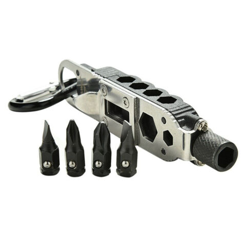 Multifunctional Screwdriver, Portable Pocket Screwdriver Tool with LED Light