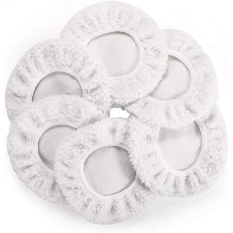 6 Wool Car Polishing Mats (120-150 mm) – Car Waxing Set